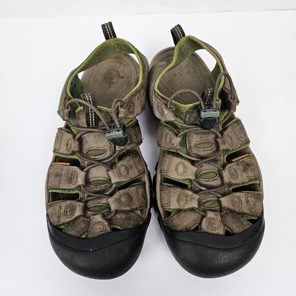 Keen Newport Waterproof Leather Sandal Tan/Green1001901 main image 9